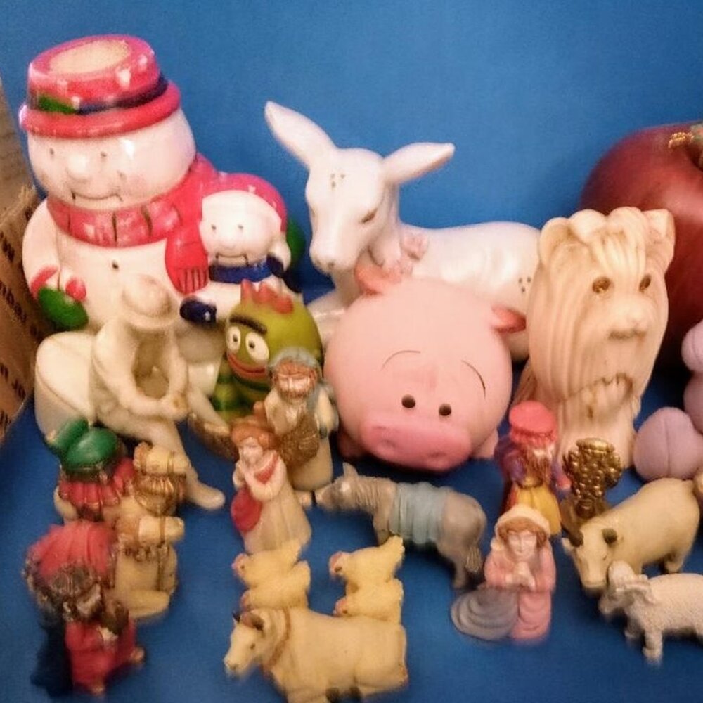 Grab Bag of Figurines at least A DOZEN FREE SHIPPING!!!